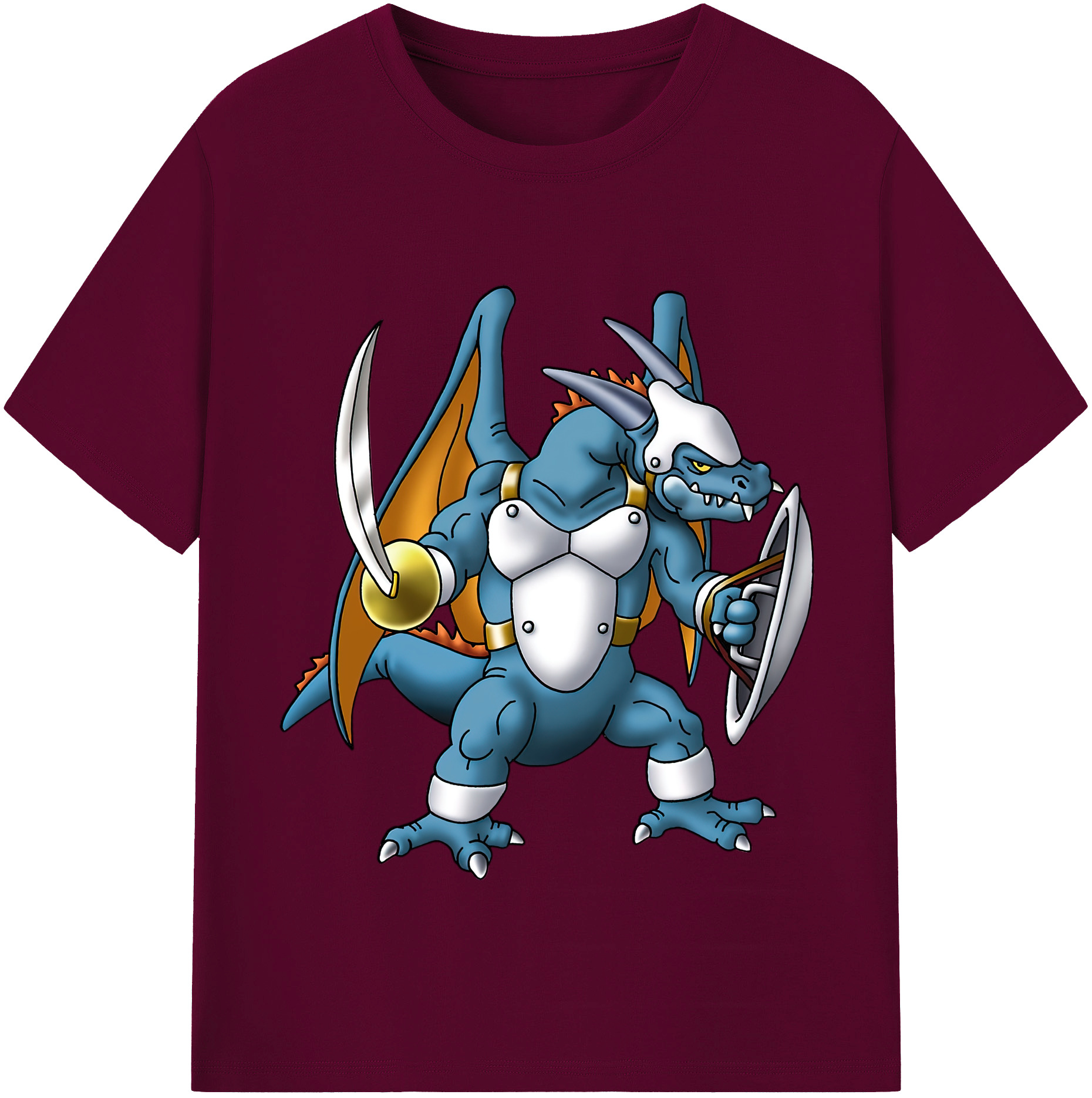（画像用） ドラゴンクエスト Doragon Kuesuto Dragon Quest レディースカジュアルプリントTシャツ（綿100％）